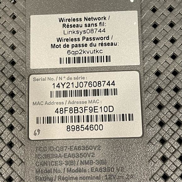 Linksys Router EA6350 Dual Band WiFi AC1200 4 Port Wireless No Ethernet Cable - Picture 10 of 10